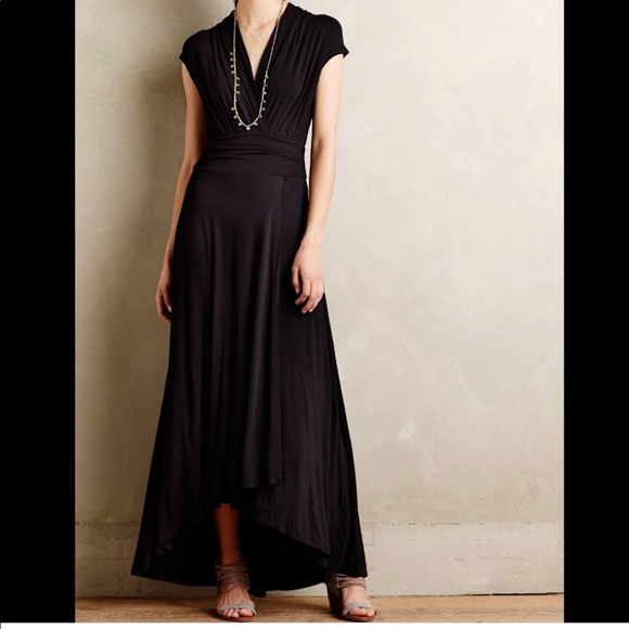 Anthropologie Dresses & Skirts - Maeve Black Jersey Knit Dress - S